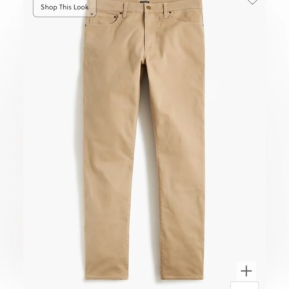 J crew dusty khaki Straight-fit garment-dyed five-pocket pant